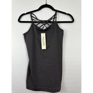 NEW Yelete Women's Solid One Size Triple‎ Criss Cross Seamless Camisole Tank Top